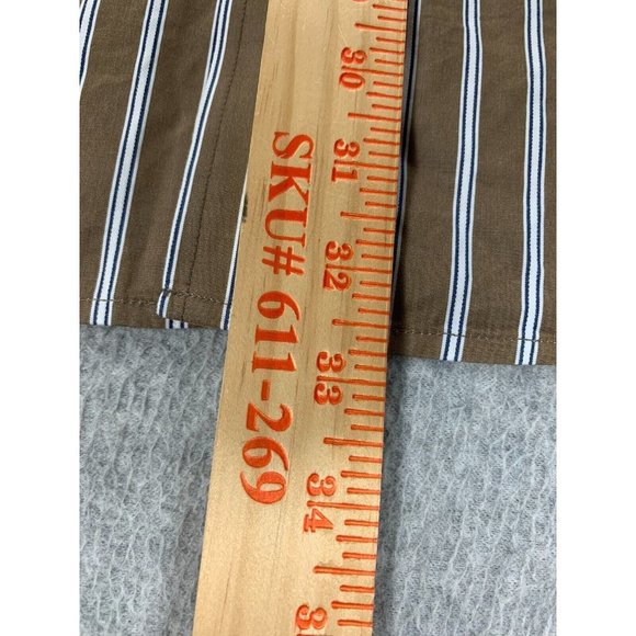 Abercrombie & Fitch Muscle Long Sleeve Striped‎ Button Down Shirt (Men's XL) - Picture 9 of 12